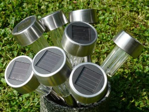 Solarlampen für den Garten